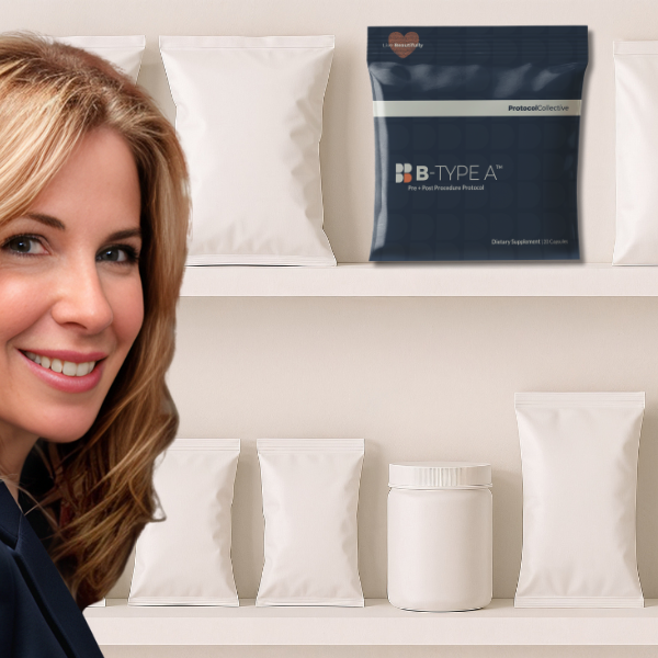 Founders’ story describing how Protocol Collective was created by combining real patient experience with clinical expertise to develop smarter supplement protocols for cosmetic treatments.